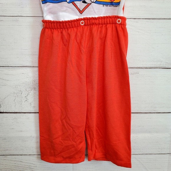 Vintage Waly Disney Co. Mickey Mouse 1984 Snap Pajamas Toddler Size 9M US Made - Picture 3 of 11